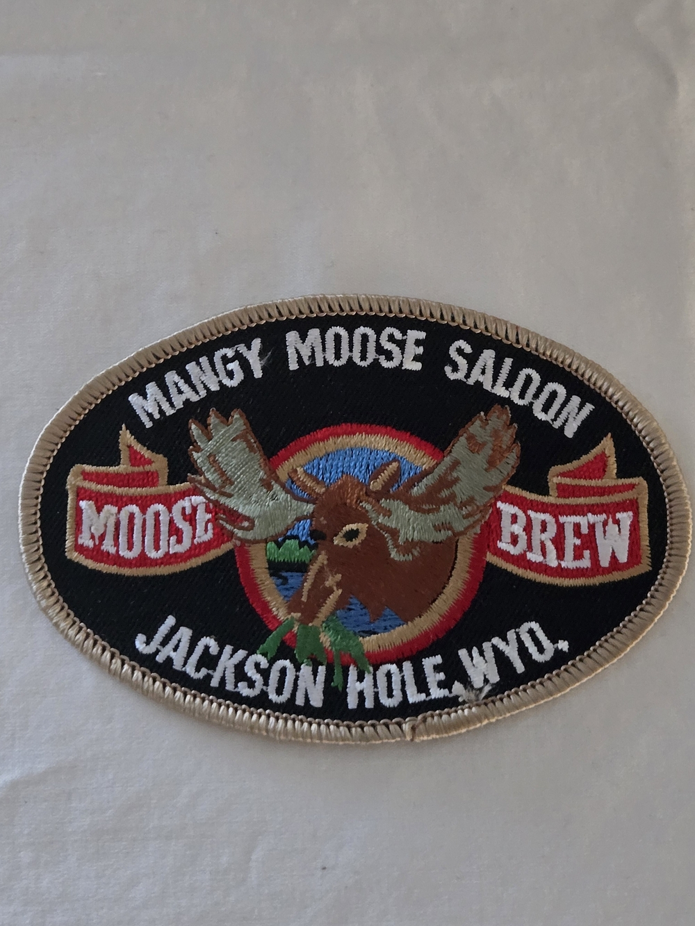 Vintage Mangy Moose Saloon Jackson Hole Embroidered Patch